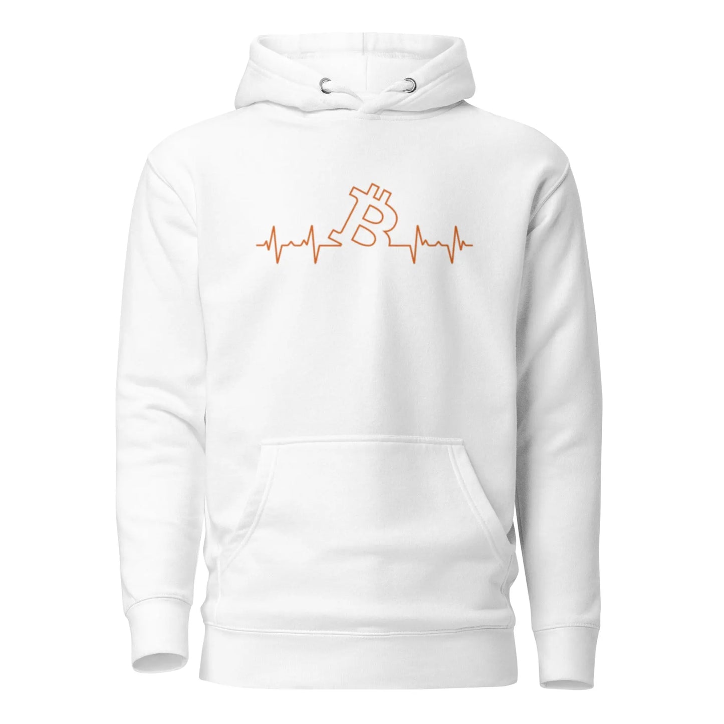 Bitcoin Hoodie - Heart Beat - Premium - Unisex Store of Value