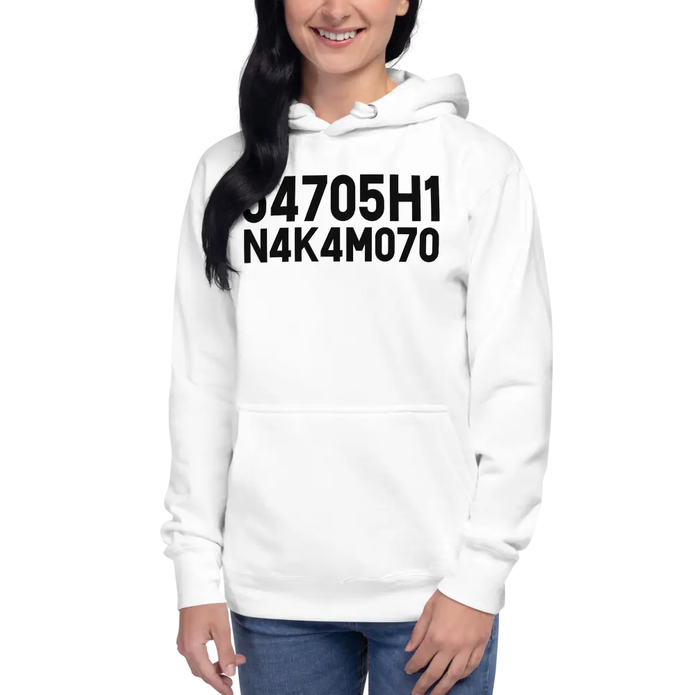 Bitcoin Hoodie - Satoshi Nakamoto - Premium - Unisex Store of Value