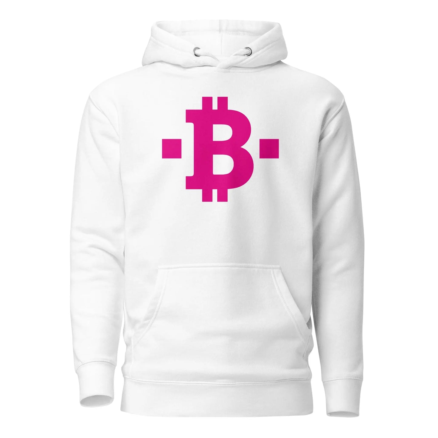 Bitcoin Hoodie - Pink Square - Premium - Unisex Store of Value