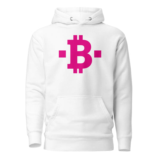 Bitcoin Hoodie - Pink Square - Premium - Unisex Store of Value