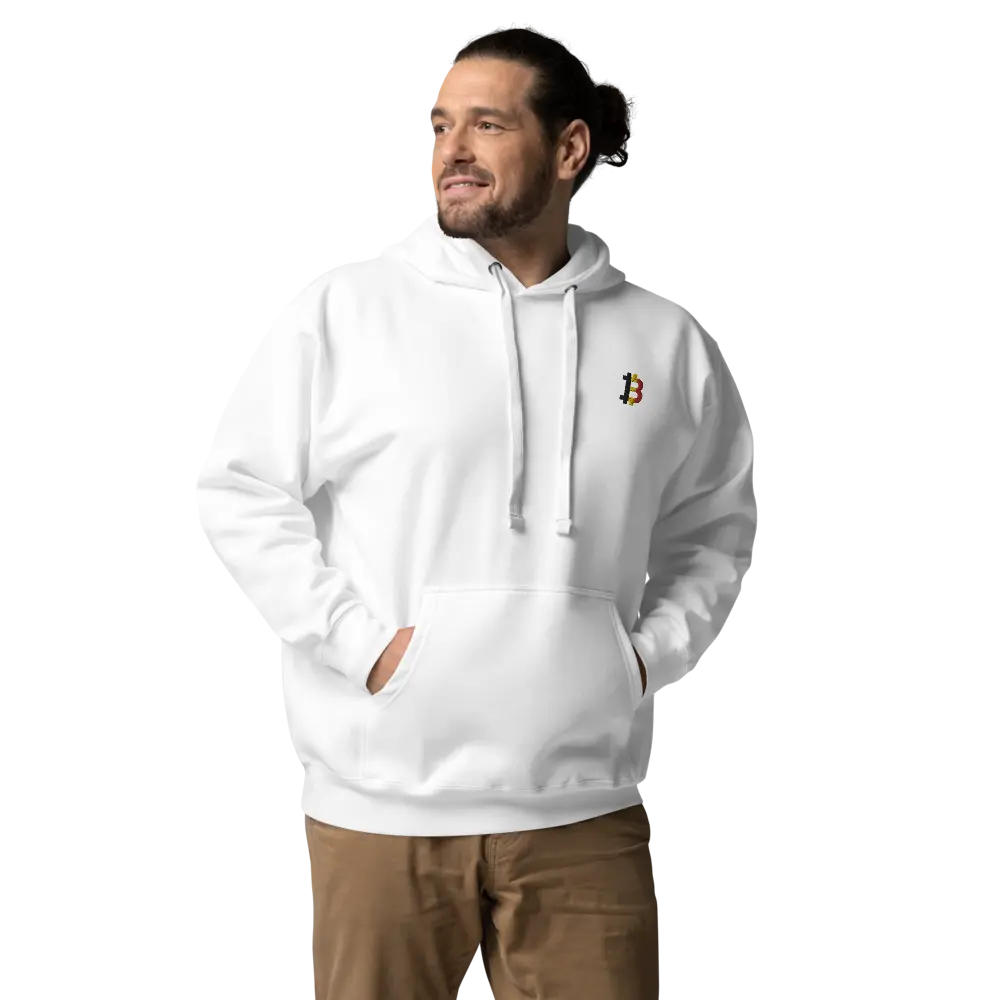 Bitcoin Hoodie - Belgium Bitcoin Flag - Premium - Unisex Store of Value