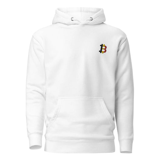 Bitcoin Hoodie - Belgium Bitcoin Flag - Premium - Unisex Store of Value