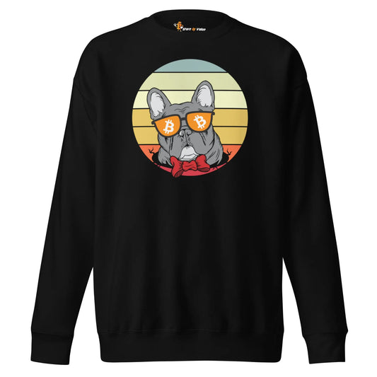 Vintage Dog Lovers - Unisex Premium Sweatshirt Black Color