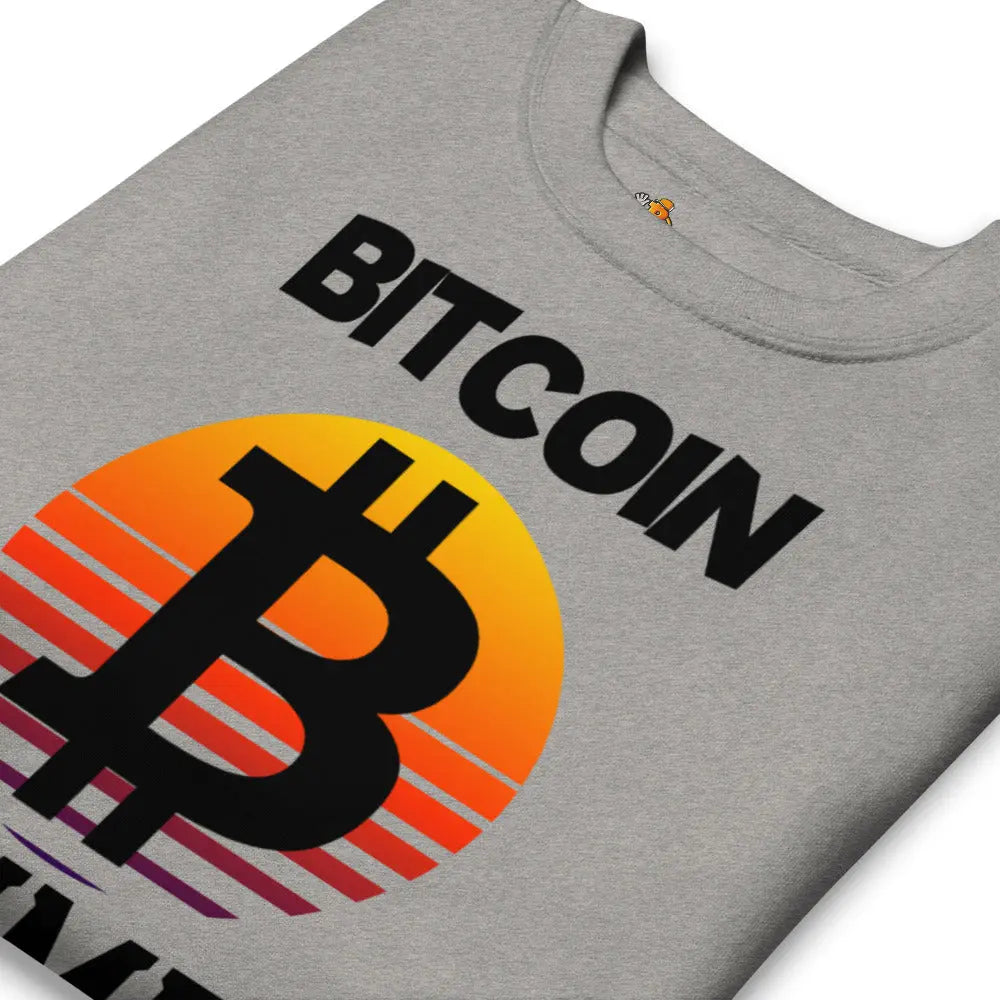 Bitcoin Summer - Premium Unisex Bitcoin Sweatshirt Grey Color