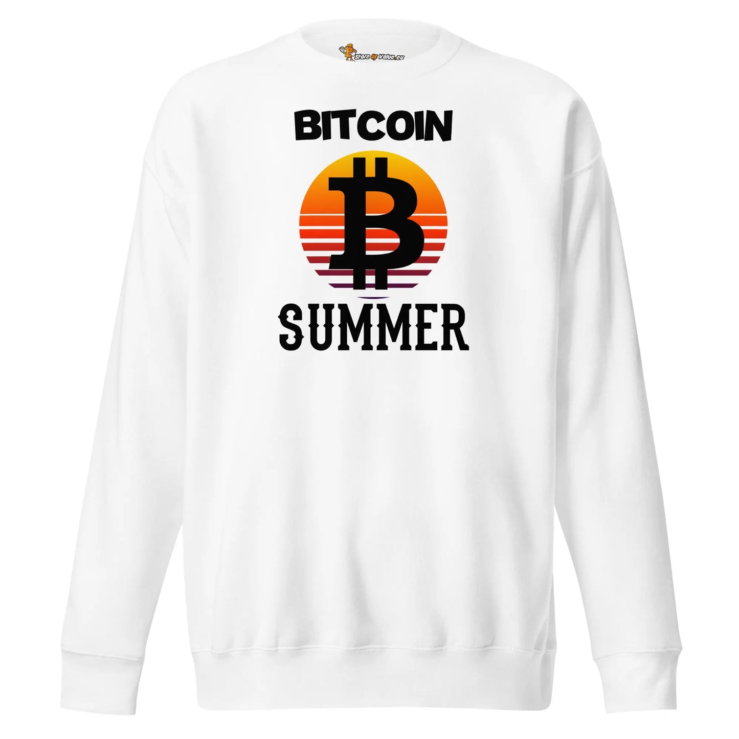 Bitcoin Summer - Premium Unisex Bitcoin Sweatshirt White Color