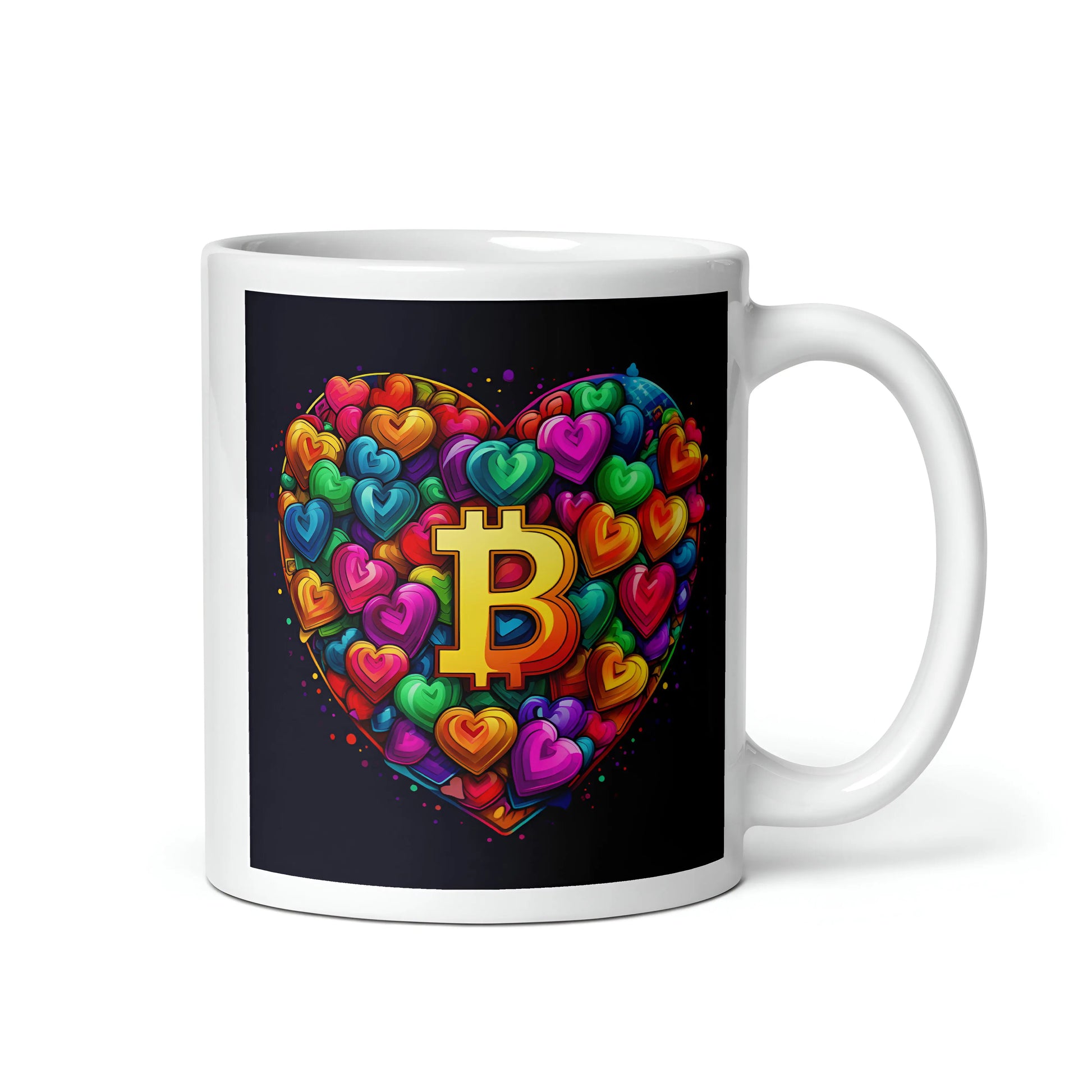 Bitcoin is Love Glossy Mug