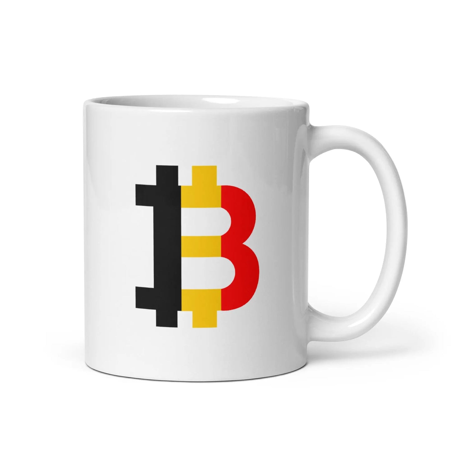 Belgium Bitcoin Flag - Bitcoin Mug Store of Value