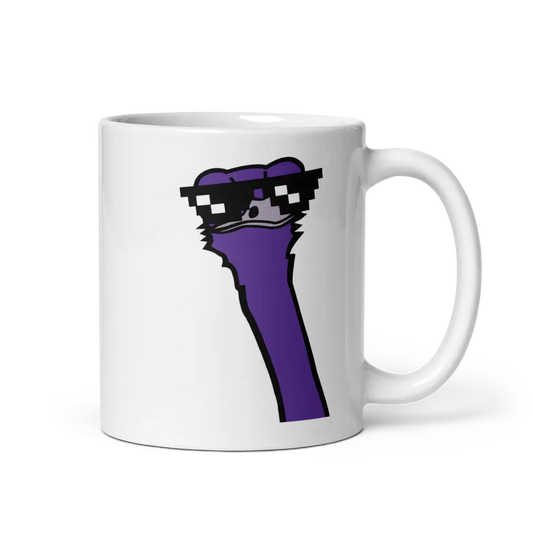 Cool Ostrich - Nostr Mug - By BitPopArt Store of Value