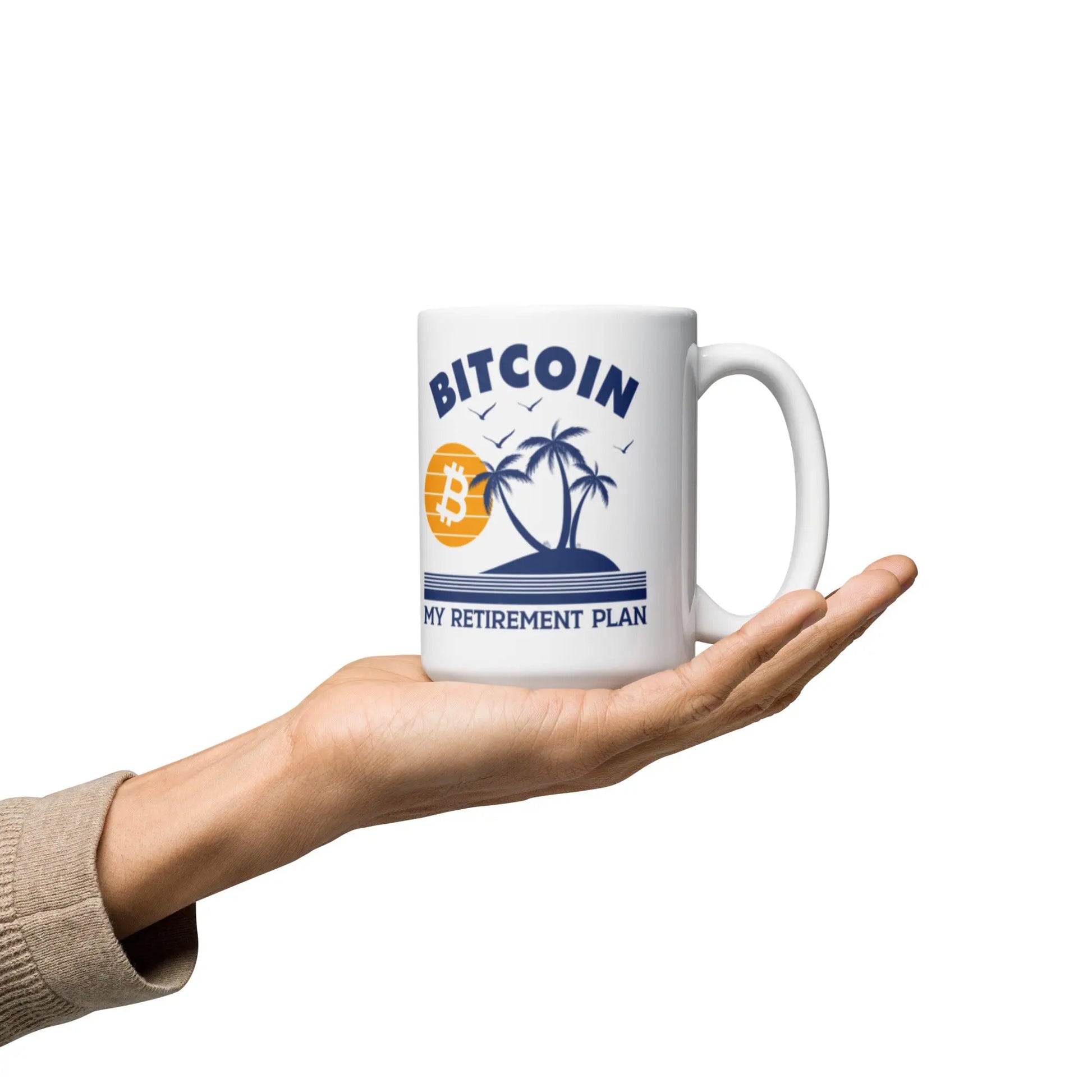 My Retirement Plan - White Glossy Bitcoin Mug