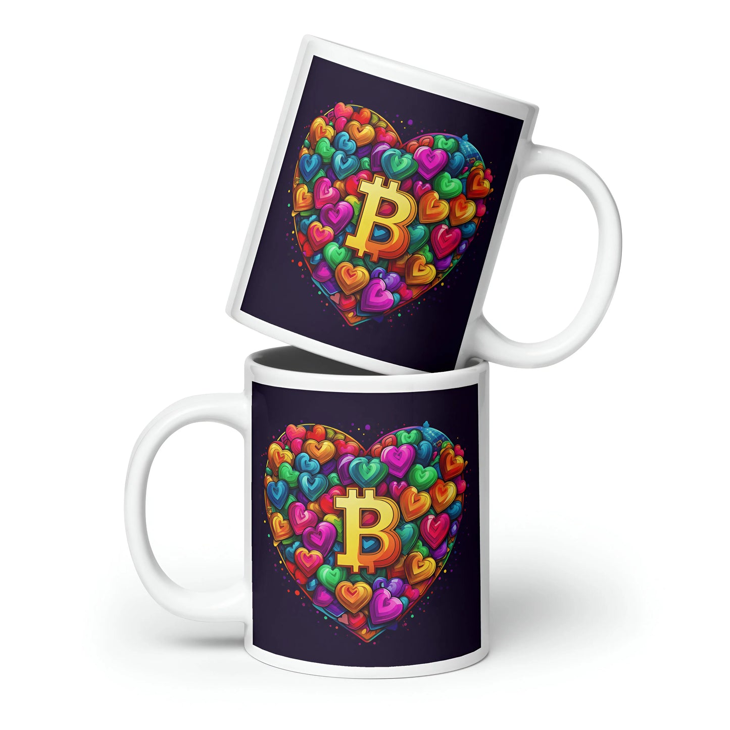 Bitcoin is Love Glossy Mug