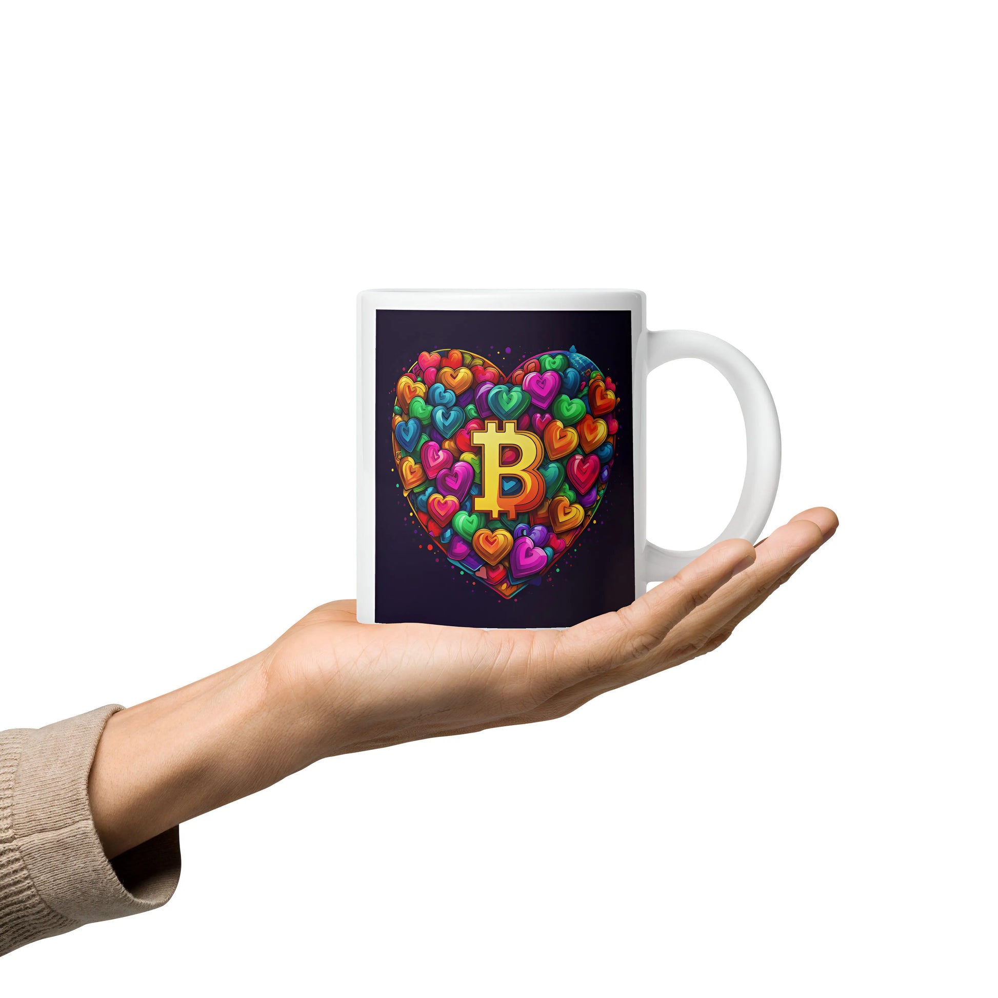 Bitcoin is Love Glossy Mug