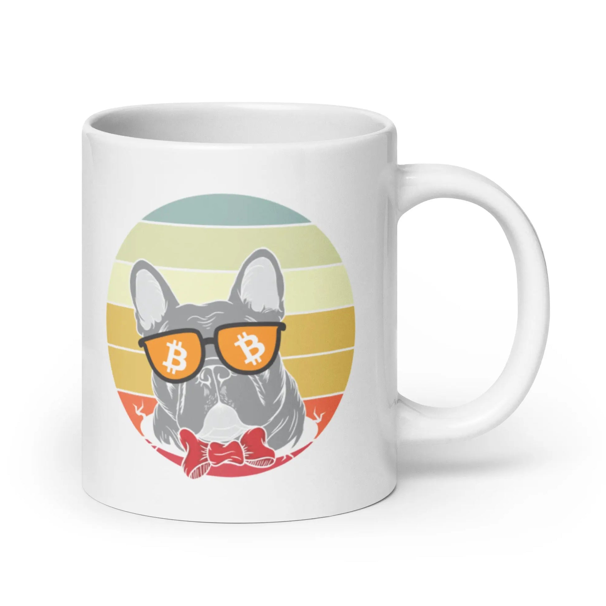 Vintage Dog Lover - White glossy mug